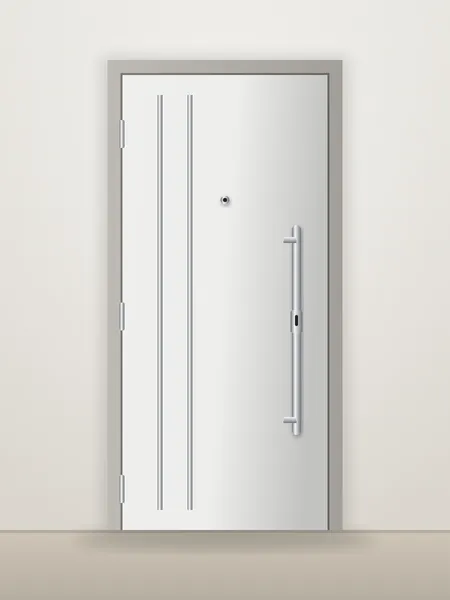 Porte blindée Moderne Blanc
